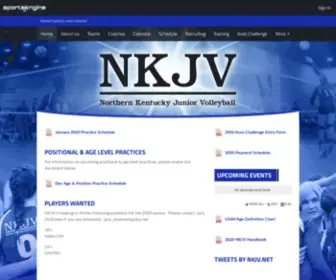 NKJV.net(Northern Kentucky Junior Volleyball) Screenshot