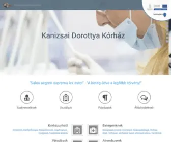 Nkkorhaz.hu(Kanizsai Dorottya Kórház) Screenshot