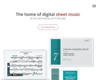 Nkoda.com(Digital Sheet Music Subscription App) Screenshot