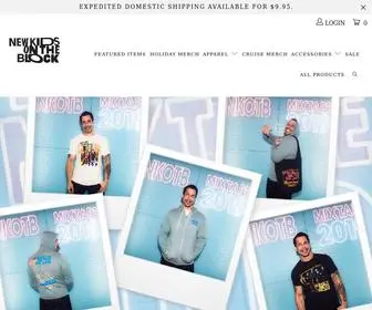 NkotbStore.com(New Kids on the Block Store) Screenshot