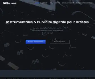 Nksounds.com(Instrumentales & Publicité Digitale pour artistes) Screenshot