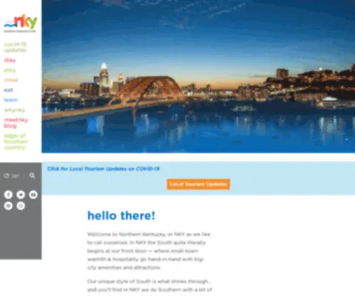 NKYCVB.com(Northern Kentucky Convention and Visitors Bureau) Screenshot