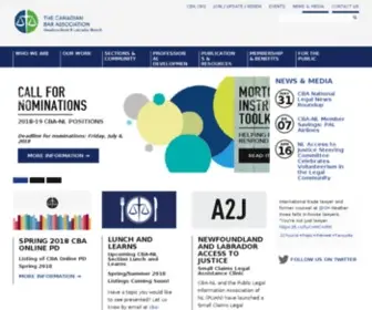 NL-Cba.org(Canadian Bar Association) Screenshot