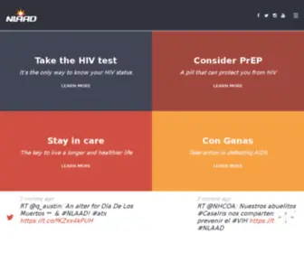 Nlaad.org(National Latinx AIDS Awareness Day) Screenshot