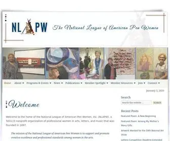 Nlapw.org(NATIONAL LEAGUE OF AMERICAN PEN WOMEN) Screenshot