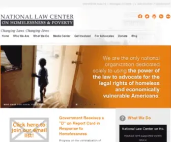 NLCHP.org(National Law Center on Homelessness & Poverty) Screenshot