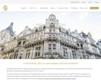 NLC.org.uk(National Liberal Club) Screenshot