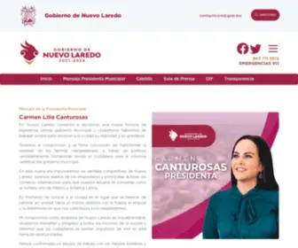 NLD.gob.mx(Gobierno de Nuevo Laredo) Screenshot