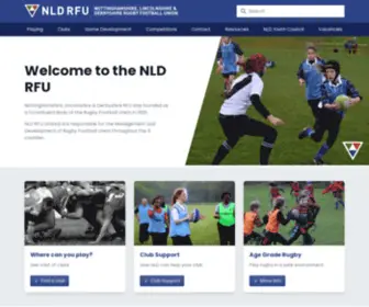 NLDrfu.co.uk(Nottinghamshire, Linolnshire & Derbyshire Rugby) Screenshot