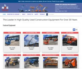 Nleq.com(Used Construction Equipment For Sale) Screenshot