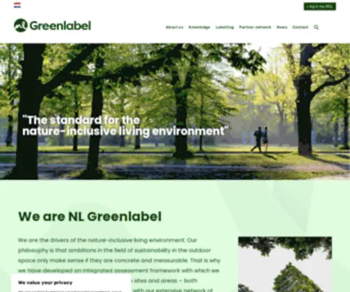 NLgreenlabel.nl(NL Greenlabel) Screenshot