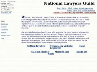 NLgweb.org(National Lawyers Guild) Screenshot