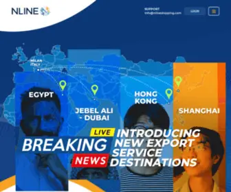 Nlineshipping.com(Global freight solutions) Screenshot