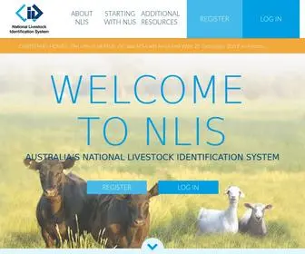 Nlis.com.au(Australia's system for identification and traceability of livestock) Screenshot