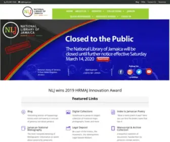 NLJ.gov.jm(The National Library of Jamaica (NLJ)) Screenshot