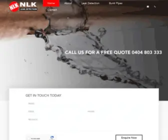 NLkleakdetection.com.au(Water Leak Detection) Screenshot