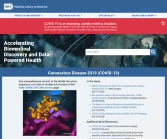 NLM.gov(The National Library of Medicine (NLM)) Screenshot