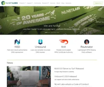 Nlnetlabs.nl(NLnet Labs) Screenshot