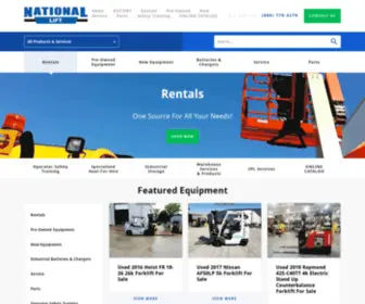 Nlofm.com(Rent a forklift in Memphis) Screenshot