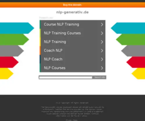 NLP-Generativ.de(NLP Seminare und Ausbildungen) Screenshot