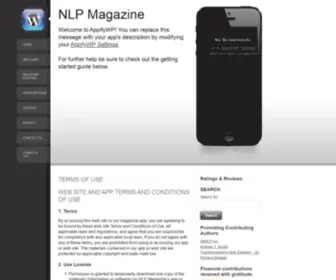 NLP-Magazine.com(Showcasing The World Of Quality NLP) Screenshot