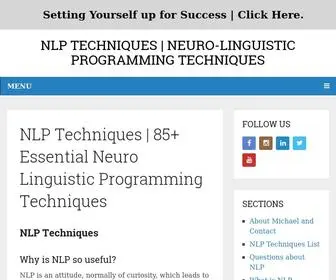 NLP-Techniques.org(NLP Techniques) Screenshot