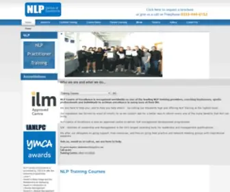 NLP-Trainingcourses.com(Fully Certified NLP Training Courses in Manchester with FREE NLP Book) Screenshot