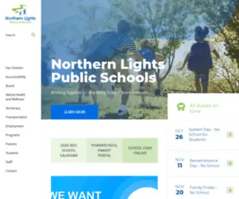 NLSD.ab.ca(Northern Lights Public Schools) Screenshot
