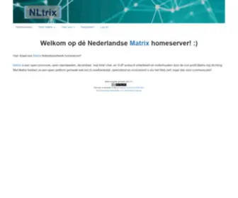 NLtrix.net(Matrix Homeserver) Screenshot