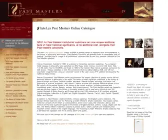 NLX.com(InteLex Past Masters) Screenshot