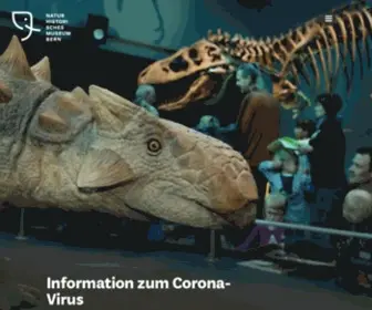 Nmbe.ch(The Natural History Museum in Berne) Screenshot