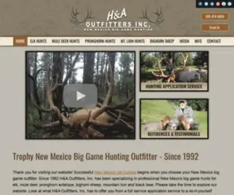 Nmbiggamehunting.com(New Mexico Big Game Hunting Outfitters) Screenshot