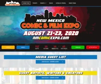 Nmcomicexpo.com(New Mexico Comic Expo) Screenshot