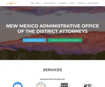 Nmdas.com(New Mexico Administrative Office of the District Attorneys) Screenshot