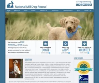 NMDR.org(National Mill Dog Rescue) Screenshot