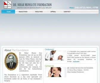 Nmefkolkata.com(Nihar Munshi Eye Foundation) Screenshot