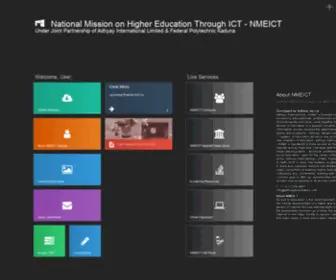 Nmeict.online(National Mission on Higher Education Through ICT) Screenshot