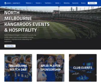 NMFchospitality.com.au(North Melbourne Corporate Hospitality) Screenshot