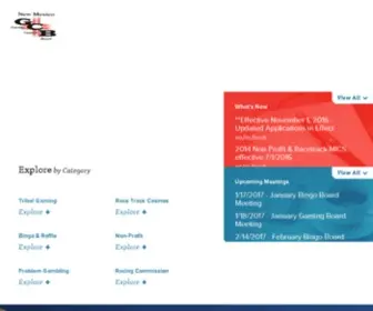 NMGCB.org(New Mexico Gaming Control Board) Screenshot