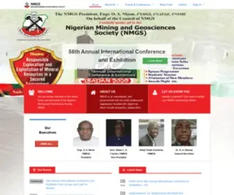 NMGS.org.ng(Nigerian Mining and Geosciences Society) Screenshot