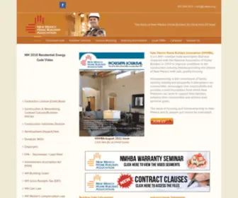 NMhba.com(The Voice of New Mexico Home Builders for More than 35 Years) Screenshot