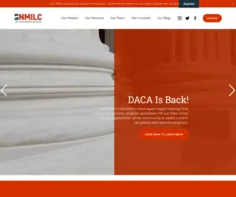 Nmilc.org(The New Mexico Immigrant Law Center's mission) Screenshot