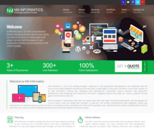 Nminformatics.in(NM Informatics Professional Website Designing) Screenshot