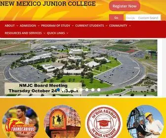 NMJC.edu(New Mexico Junior College) Screenshot