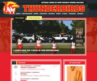 NMJCthunderbirds.com(New Mexico Junior College) Screenshot