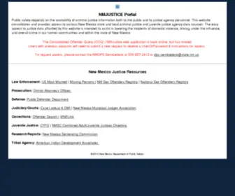 Nmjustice.net(New Mexico Department of Public Safety) Screenshot