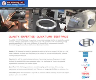 Nmmachining.com(Nmmachining) Screenshot