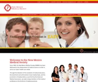 NMMS.org(New Mexico Medical Society) Screenshot