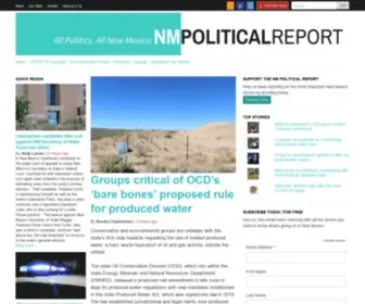 Nmpoliticalreport.com(NM Political Report) Screenshot