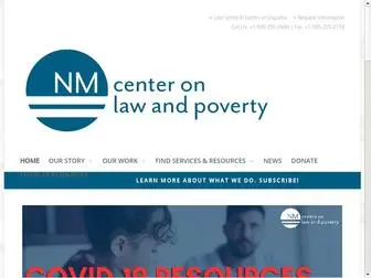 Nmpovertylaw.org(NM center on law and poverty) Screenshot